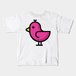 Little Big Bird Birdie Pink Kids T-Shirt